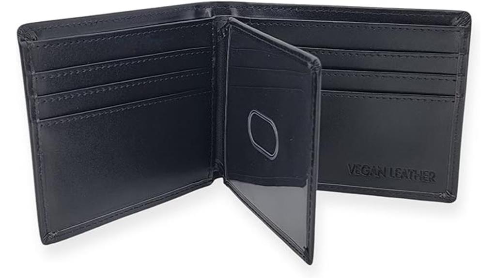 men s vegan leather wallet