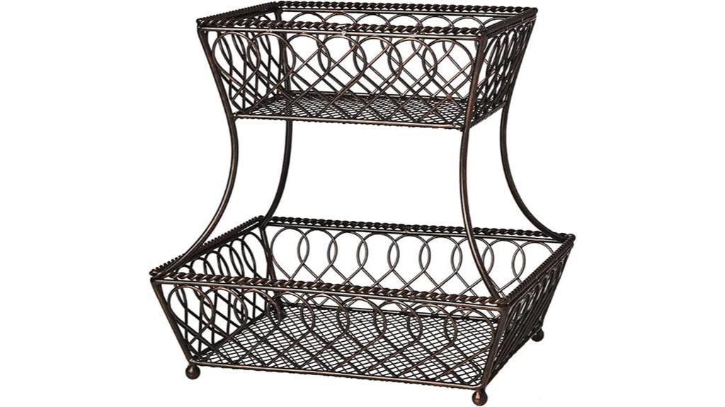 mikasa two tier basket