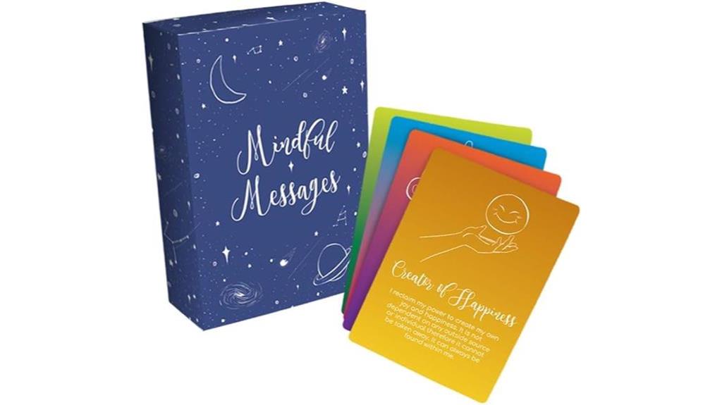 mindful affirmation self care cards