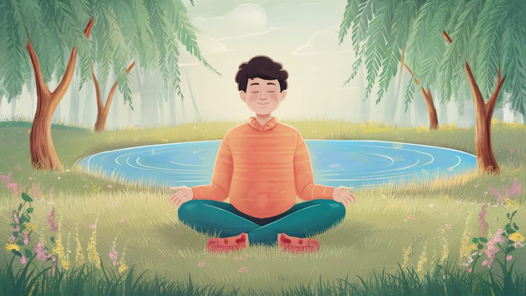 mindful focus on breath