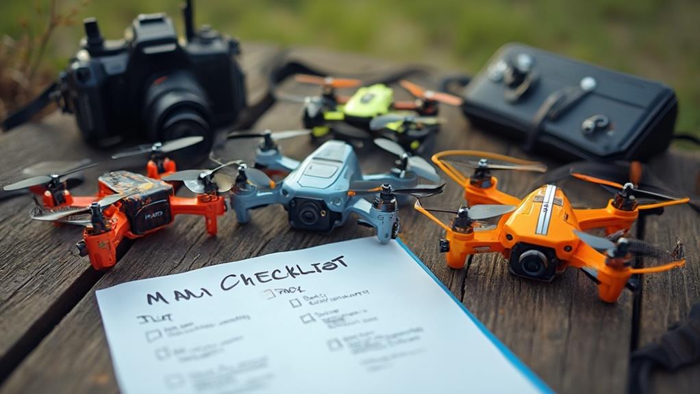 mini drone camera selection