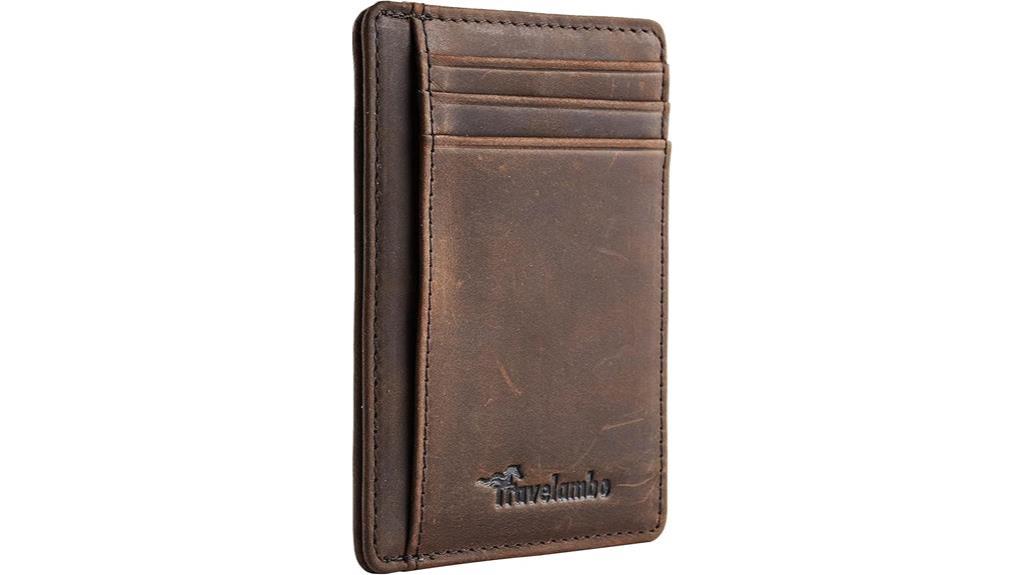 minimalist rfid blocking wallet