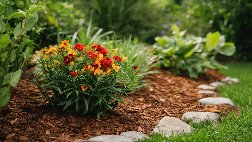 mulch prevents weed growth