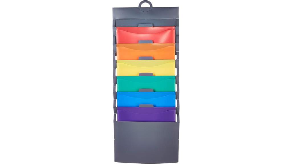 multicolor 6 pocket folders