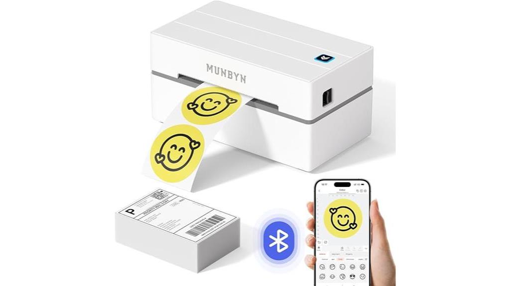 munbyn bluetooth label printer