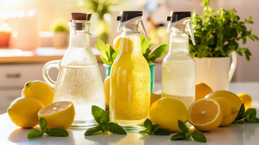 natural lemon vinegar cleaners