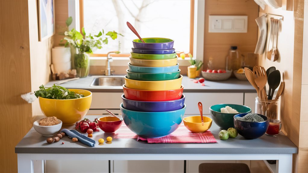 nested kitchen prep bowls