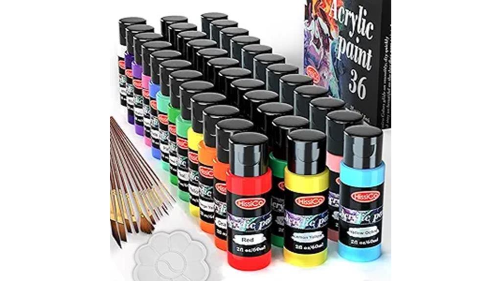 non toxic acrylic paint set