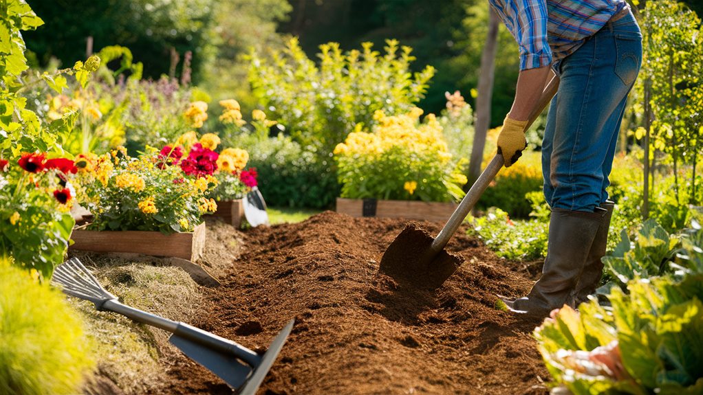 nourishing the garden bed