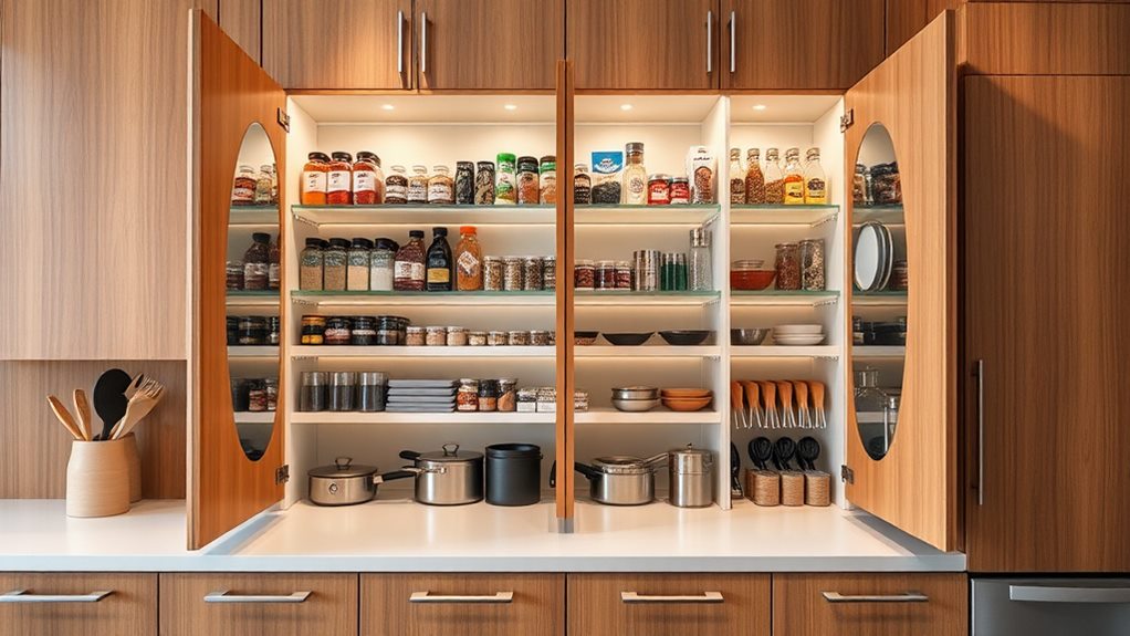 organize kitchen cabinets efficiently