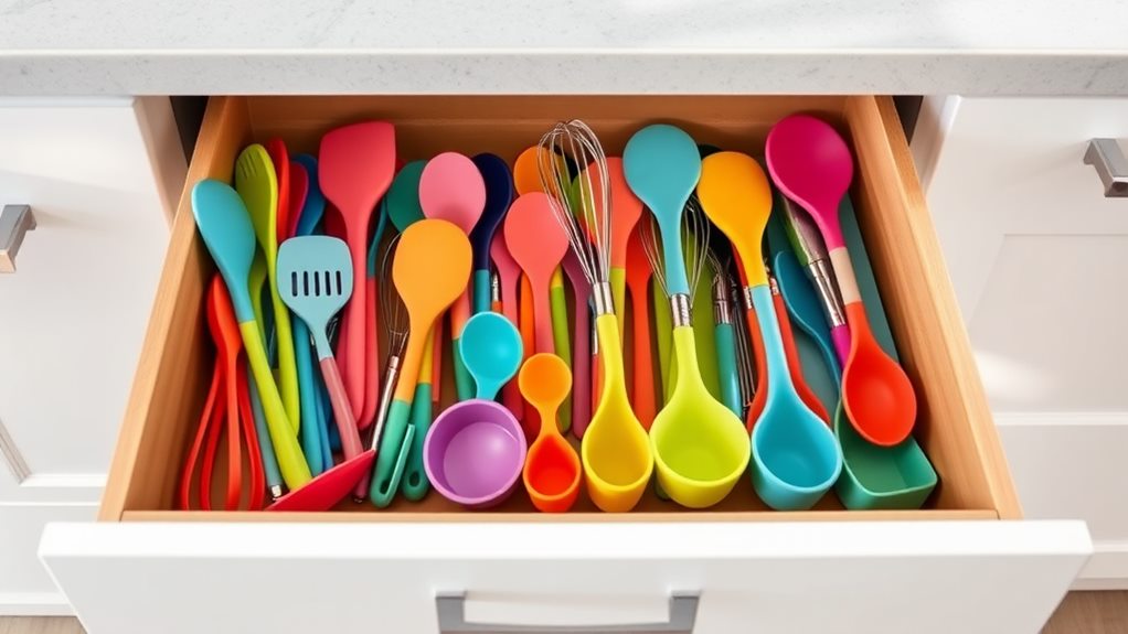 organize kitchen tools neatly