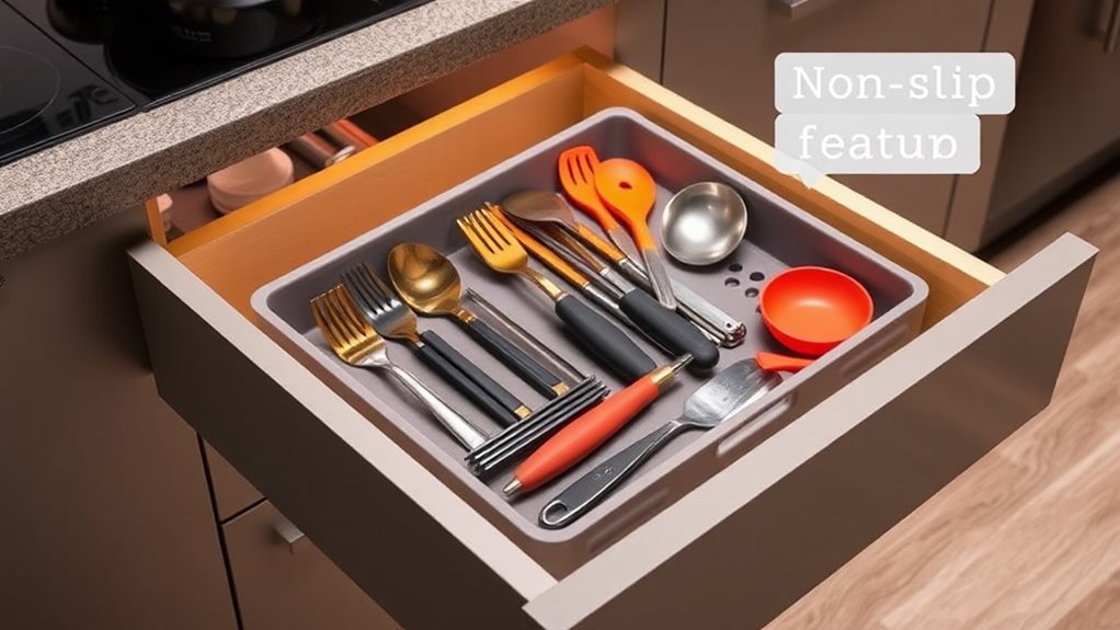 organize kitchen utensils neatly