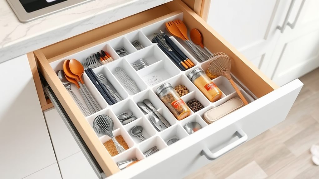 organize with versatile dividers