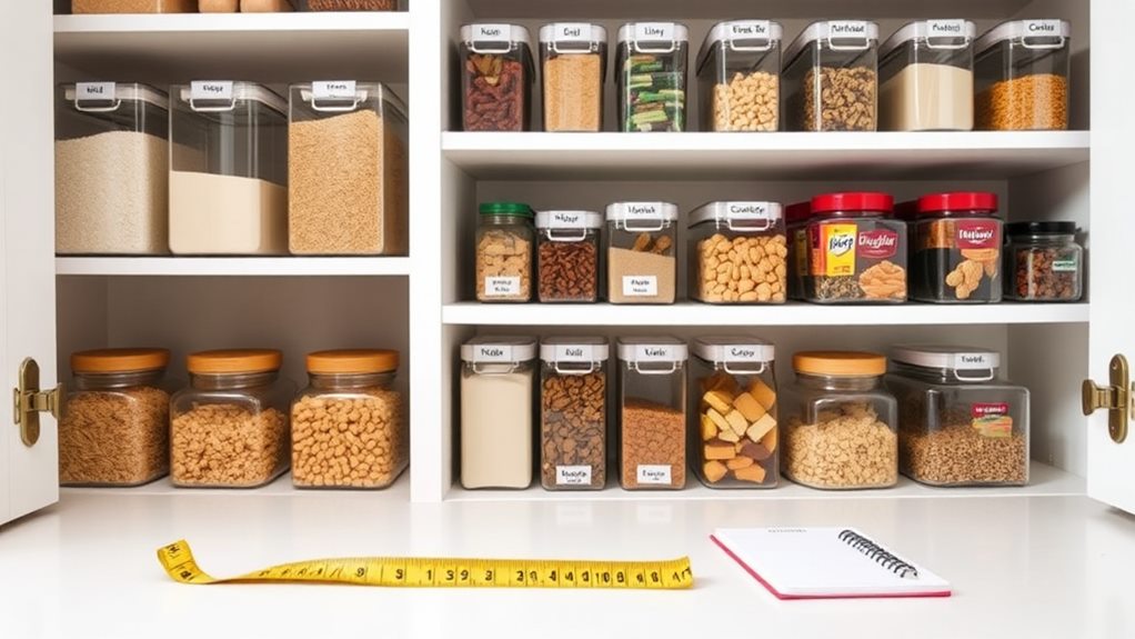 organize your kitchen shelves