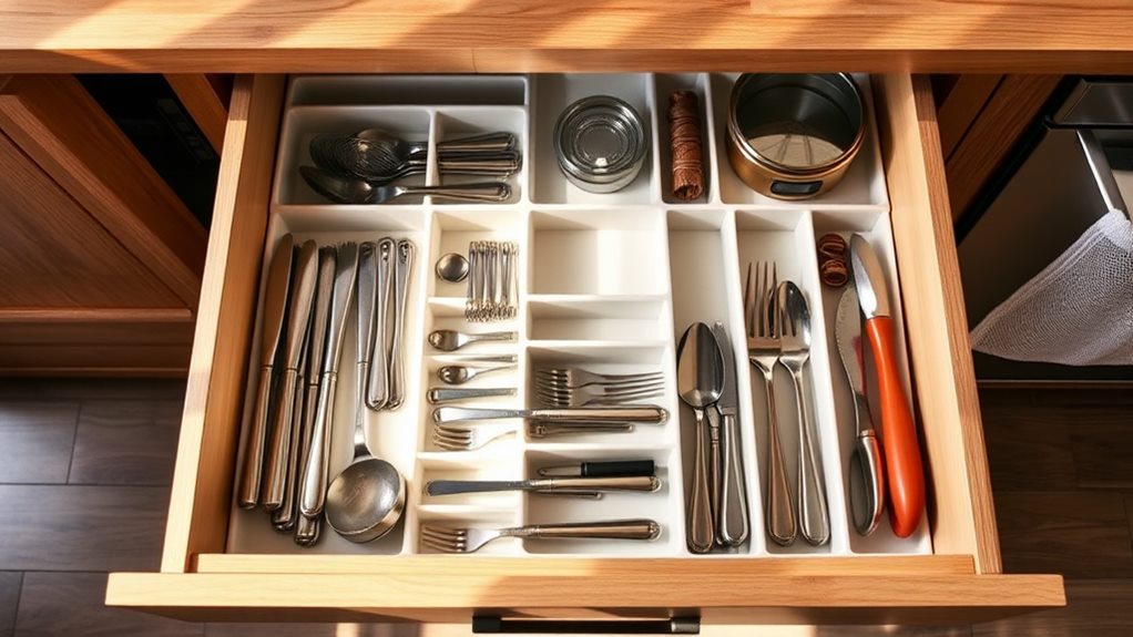 organizing with deep drawers