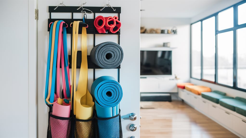 organizing with over the door storage