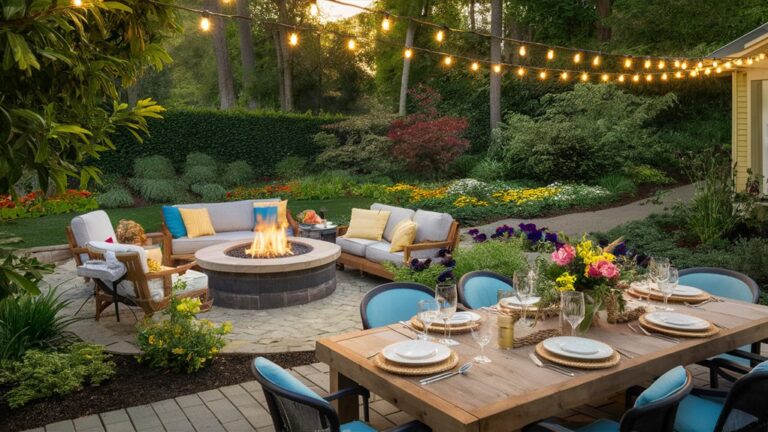 outdoor entertainment landscaping inspiration