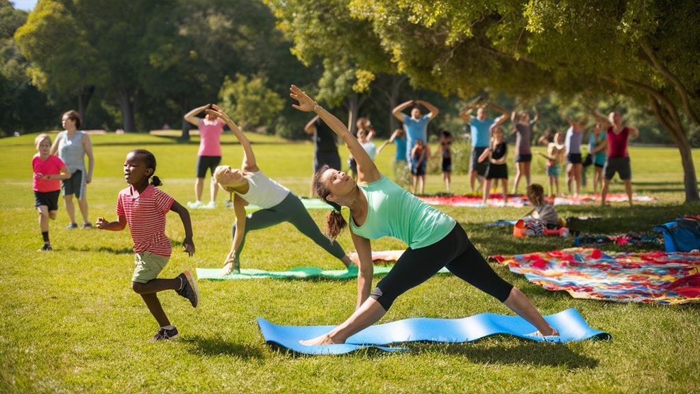 outdoor group fitness sessions