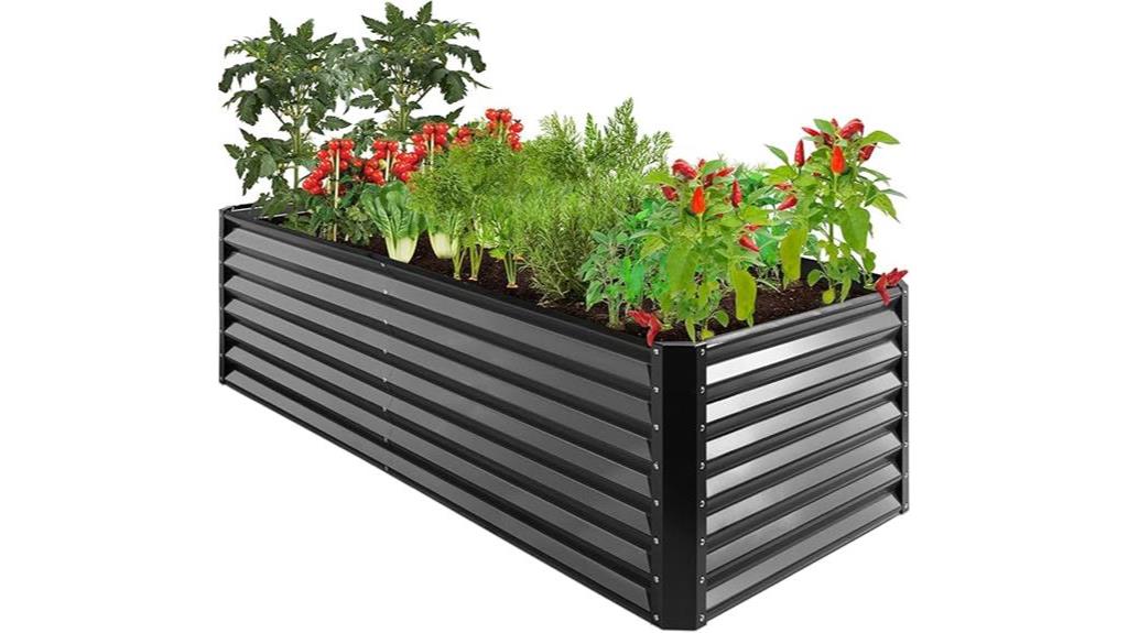 outdoor metal garden bed