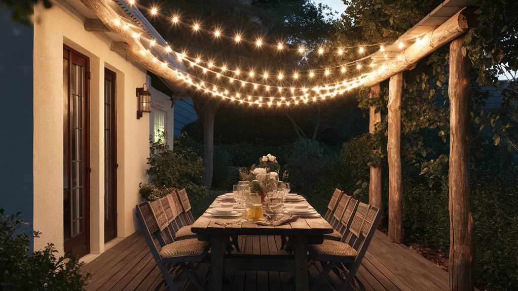 outdoor string lights set