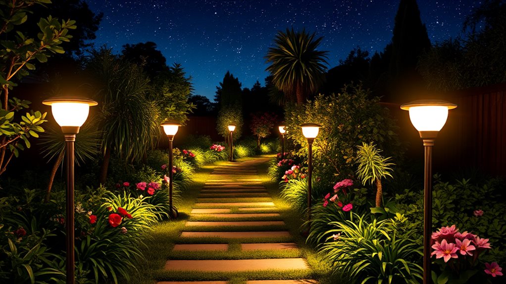 pathway lighting with sensors