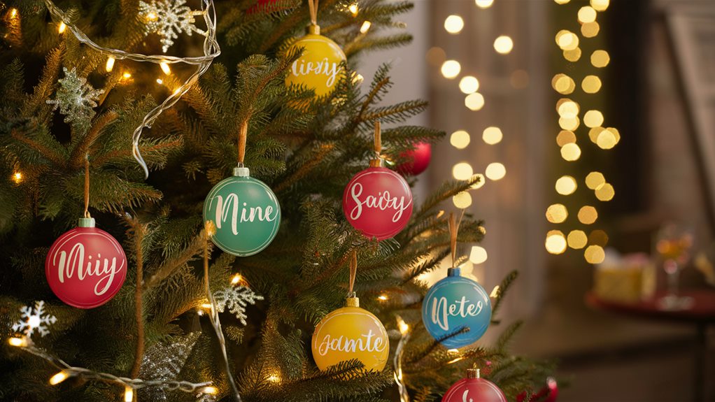 personalized christmas tree decorations