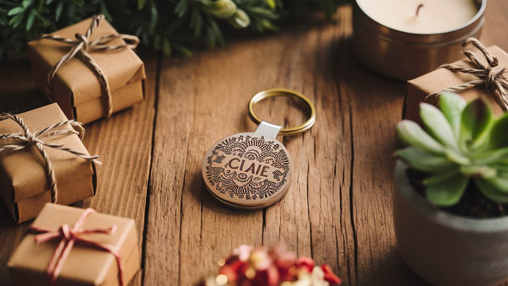 personalized keychain with engraving