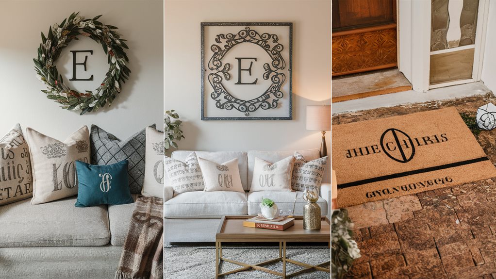 personalized monogrammed home decor