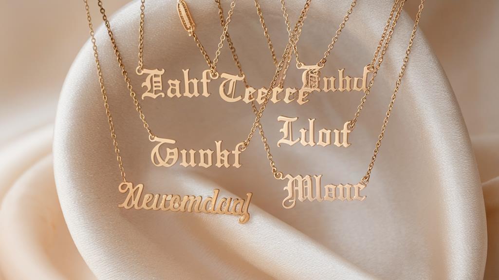 personalized name necklace considerations