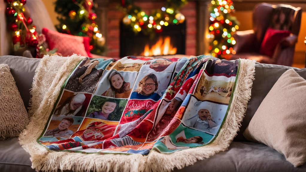 personalized photo blanket creation