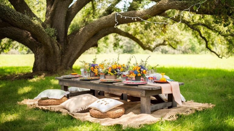 picnic table decor ideas