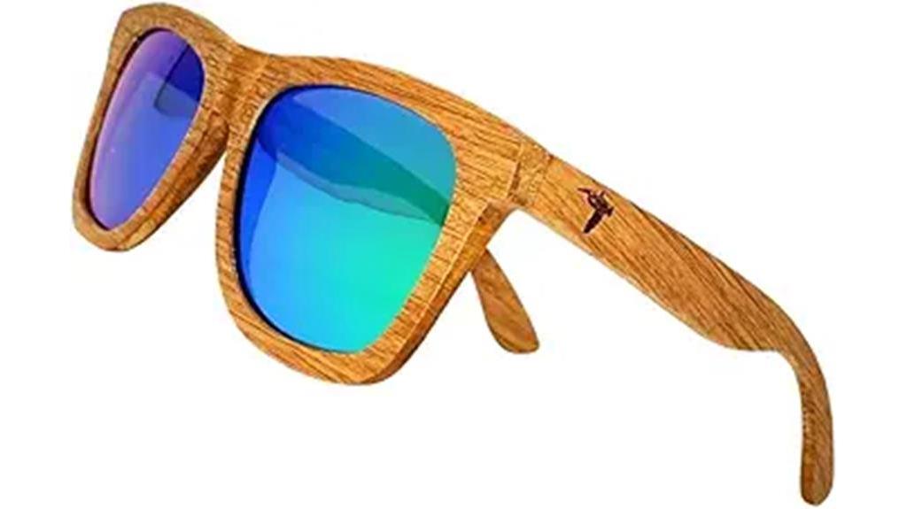 polarized vintage wood sunglasses