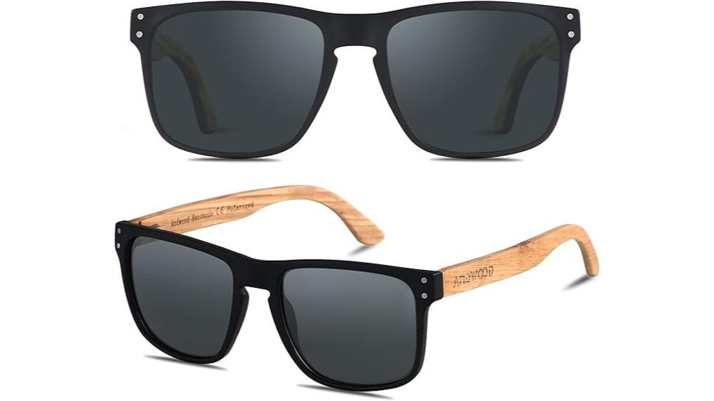 polarized wooden sunglasses uv protection