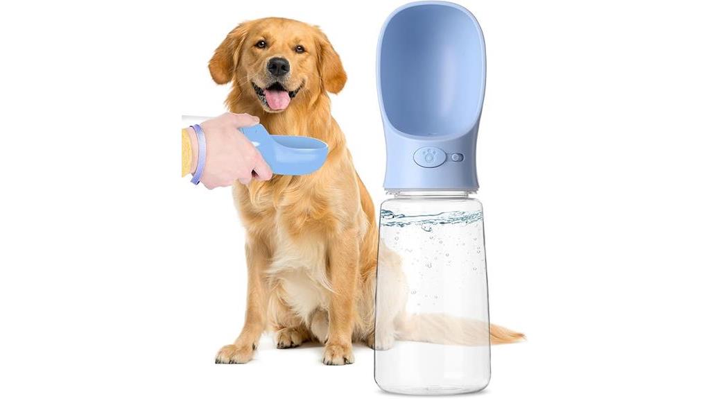 portable 19oz dog water bottle