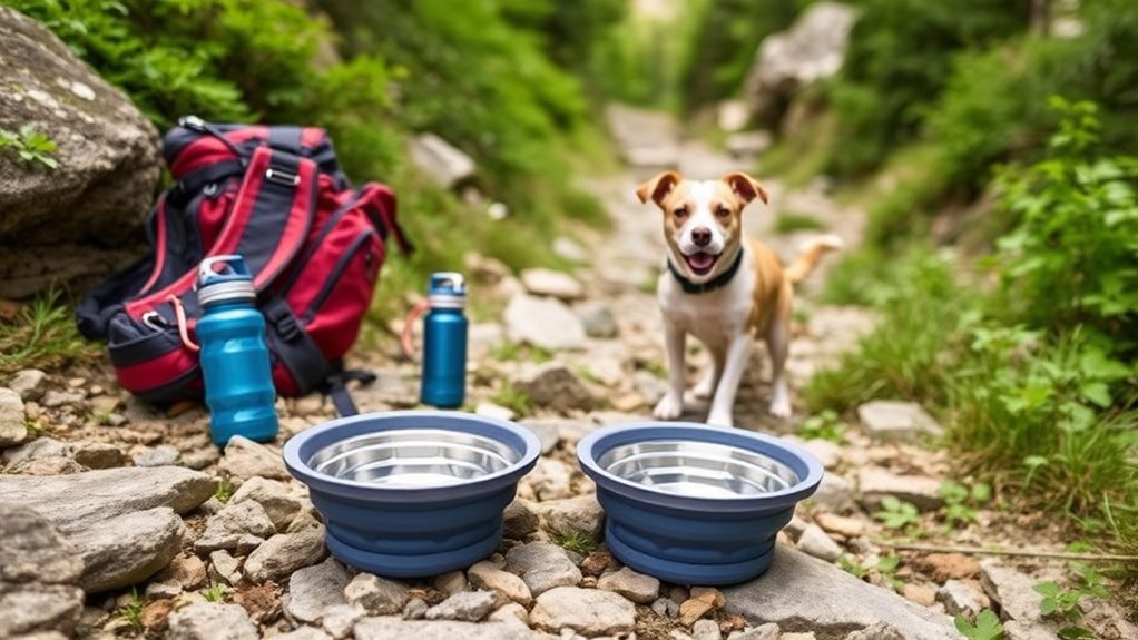 portable collapsible pet bowls