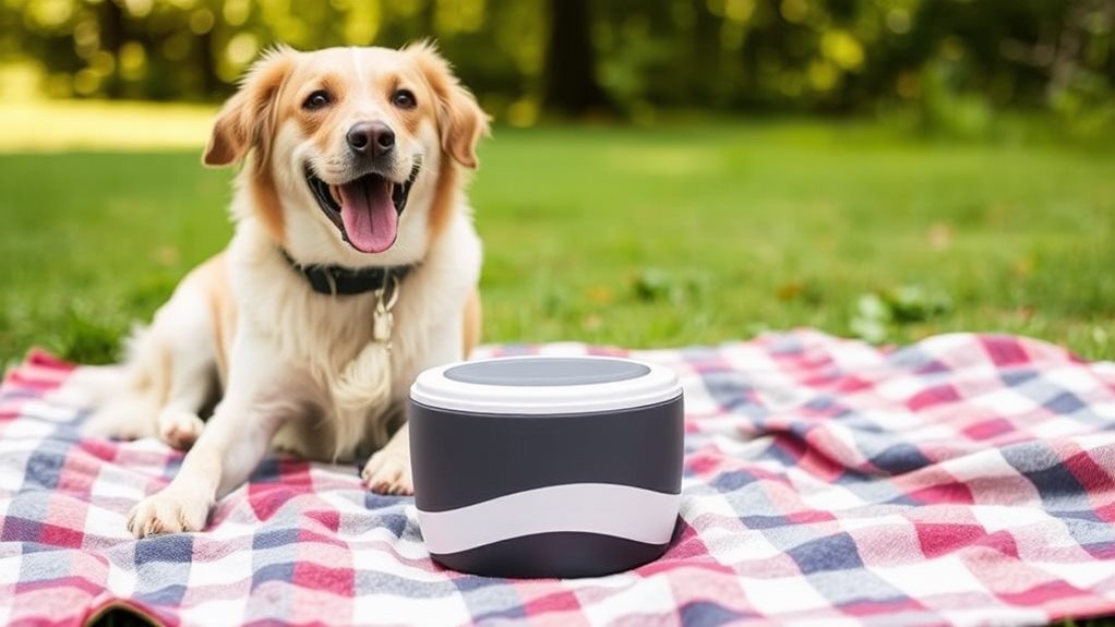 portable container for pet food