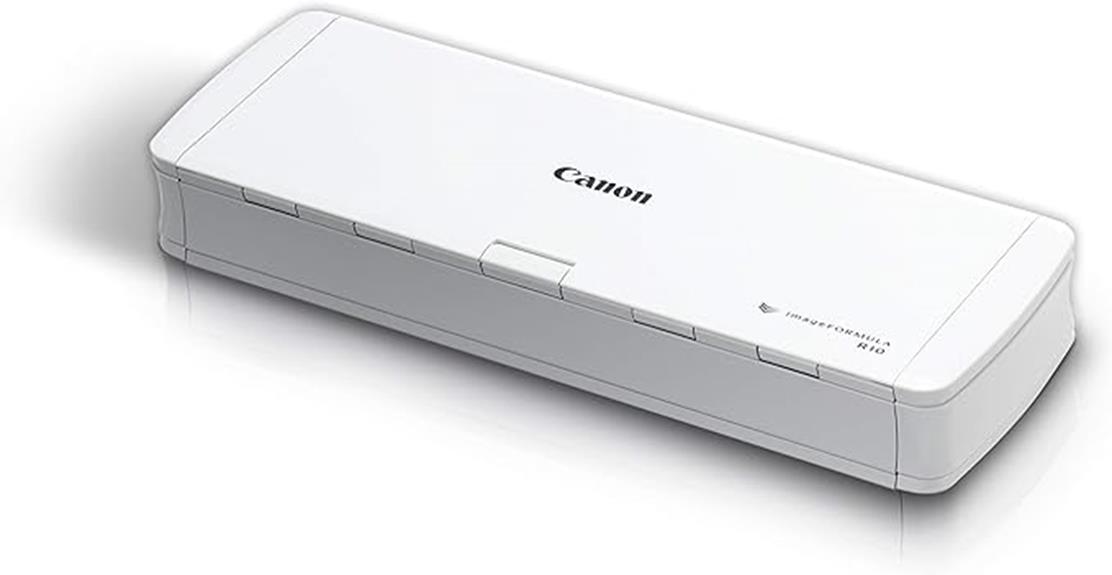 portable document scanner device