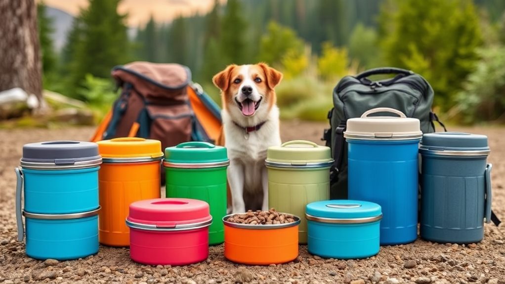 portable dog food storage