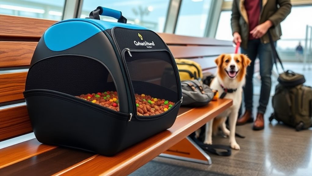 portable pet food carrier