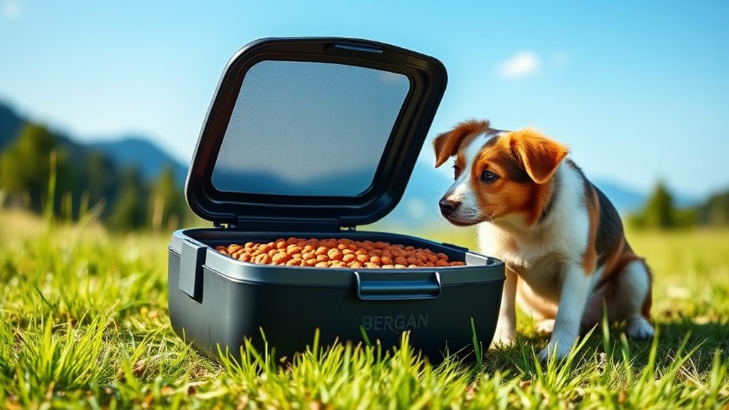 portable pet food storage