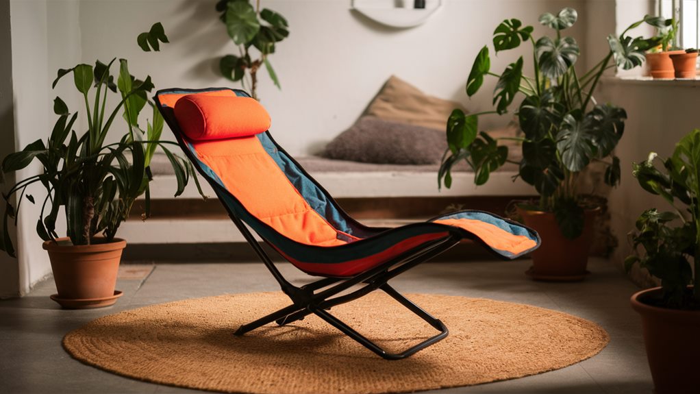 portable space saving recliner chair