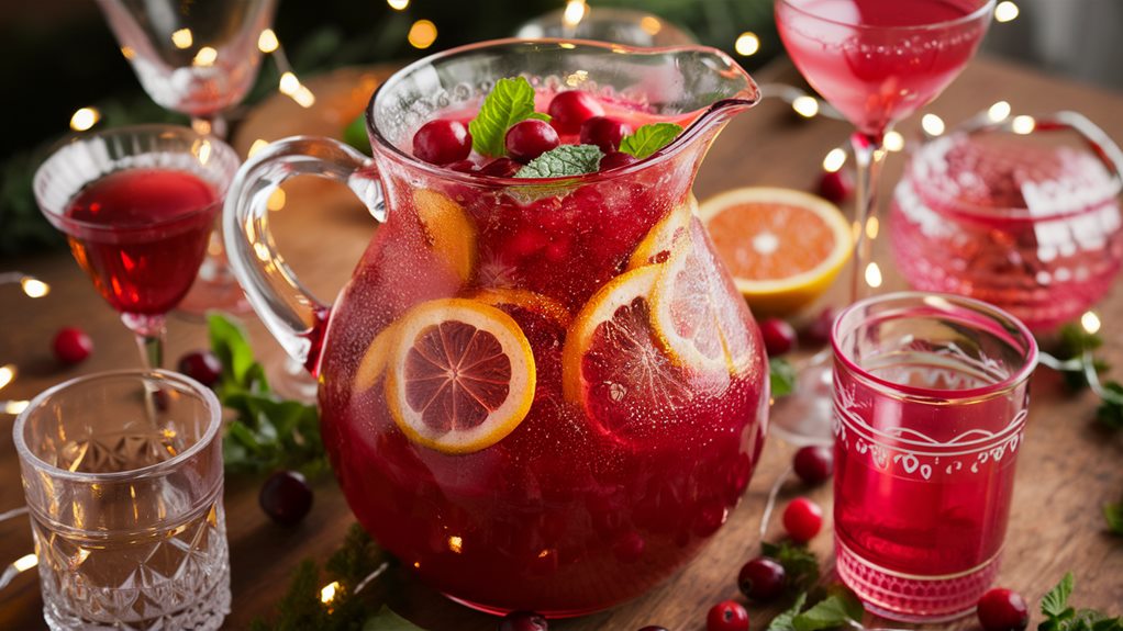 refreshing cranberry citrus drink