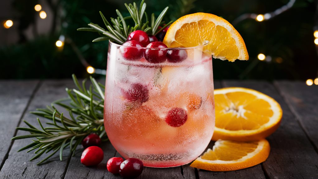 refreshing cranberry citrus fizz