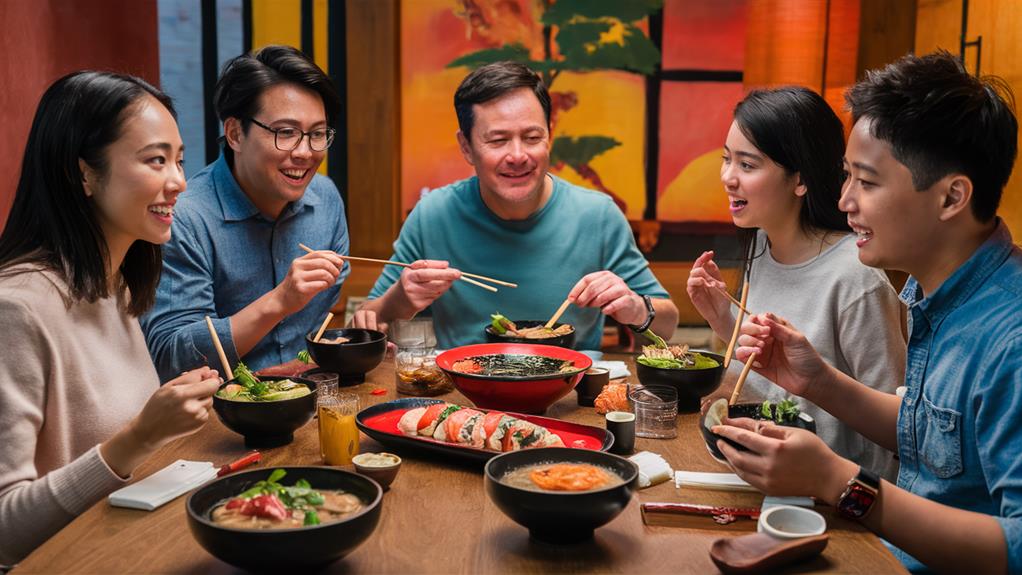 relaxed asian dining experience