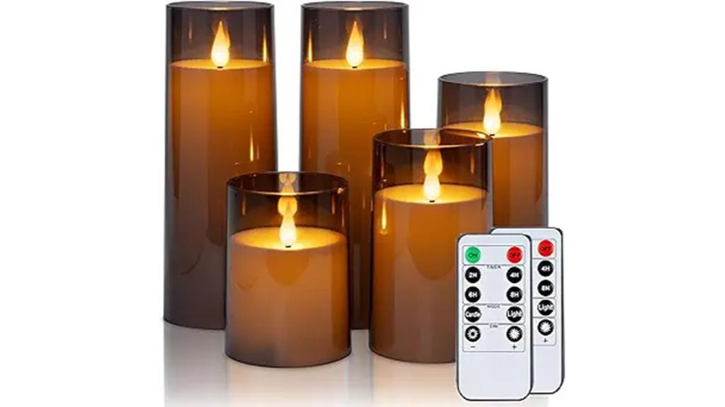 remote controlled flameless candles set