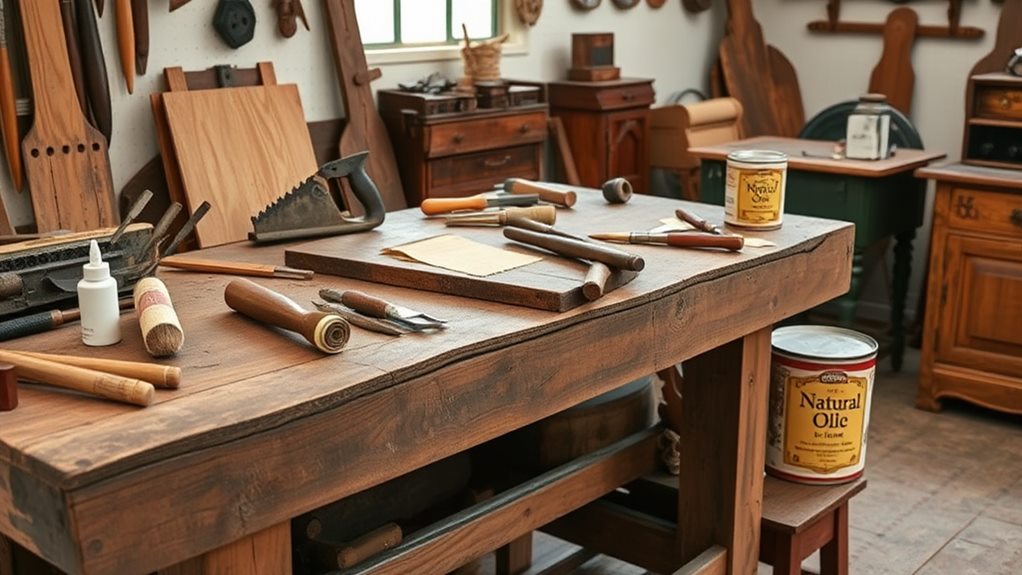 restoring vintage furniture tools