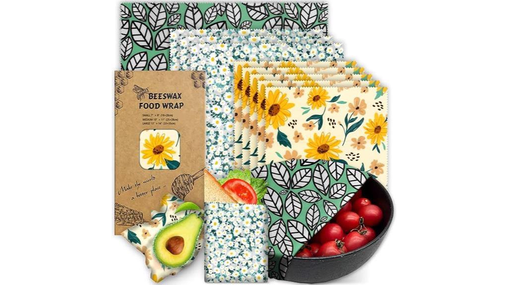 reusable beeswax food wraps