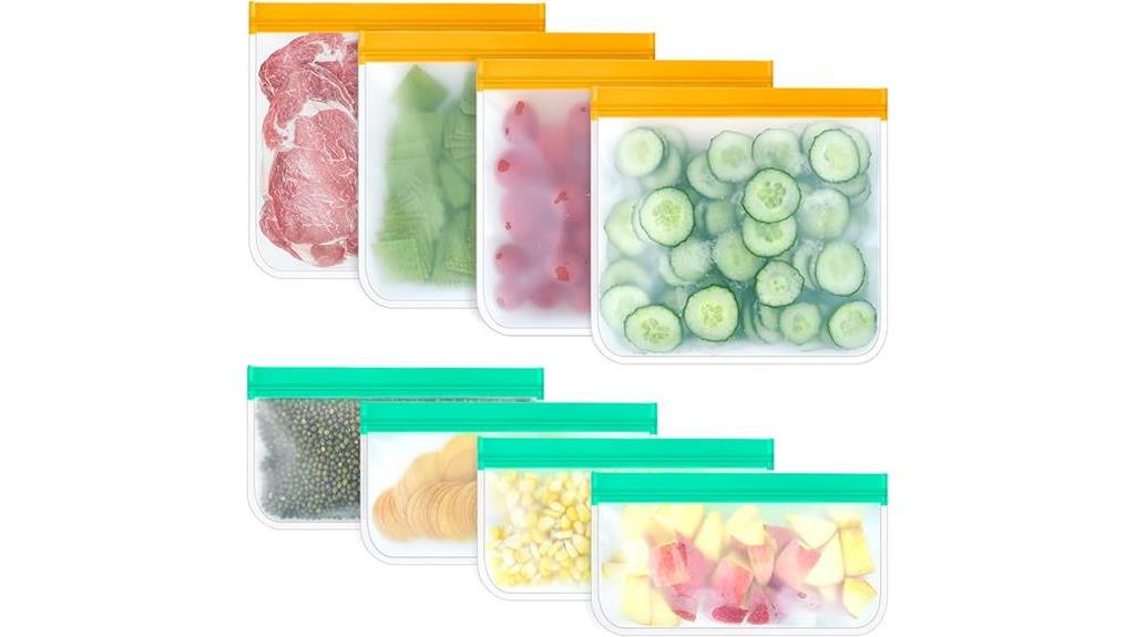 reusable silicone freezer bags