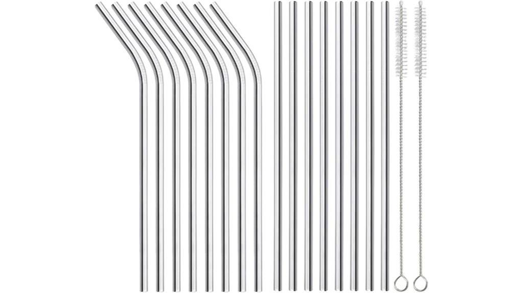 reusable stainless steel straws