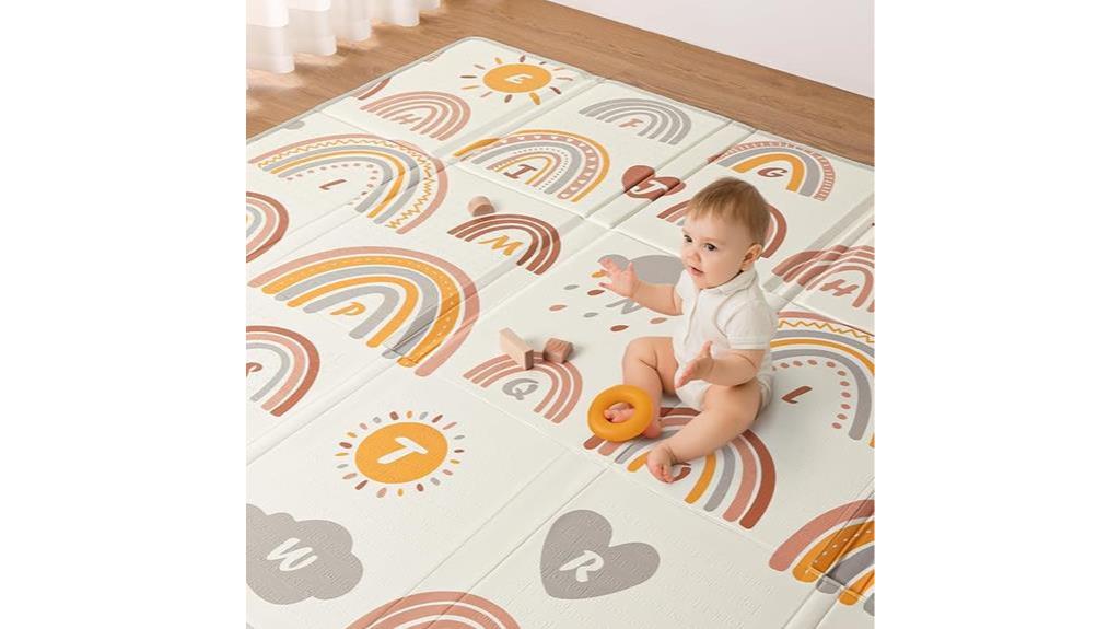 reversible baby play mat